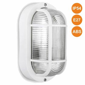 Aplique Olho De Boi E27 Ip54 Branco