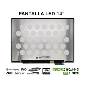Ecrã LED Tátil de 14" para Portatil Tv140Wtm-Nh0 2160X1440 30 Pines