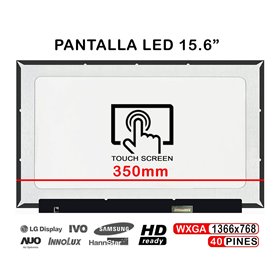 Ecrã LED Tátil de 15.6" para Portatil Nt156Whm-T03 40 Pines