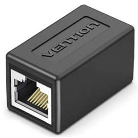 Adaptador Conector RJ45 Vention IPVB0-5/ Cat.6 FTP/ RJ45 Fêmea - RJ45 Fêmea/ 5 uds/ Preto