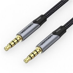 Cabo Estéreo Vention BAQHD/ Jack 3.5 Macho - Jack 3.5 Macho/ 50cm/ Cinza