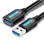 Extensão USB 3.0 Vention CBHBD/ USB Macho - USB Fêmea/ 5Gbps/ 50cm/ Preto