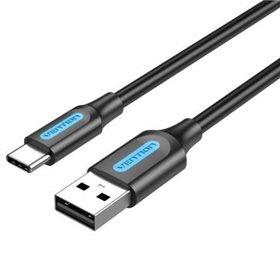 Cabo USB 2.0 Tipo-C Vention COKBF/ USB Macho - USB Tipo-C Macho/ Até 60W/ 480Mbps/ 1m/ Cinza