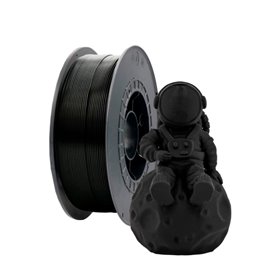 Filamento PLA 3D - Diâmetro 2,85 mm - Bobina de 2,5 kg - Cor preta