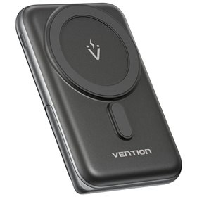 Powerbank 10000mAh Vention FHNB0/ 20W/ Wireless/ Preta