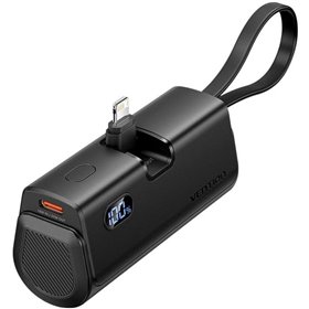 Powerbank 4800mAh Vention FHRB0/ 22.5W/ Preta