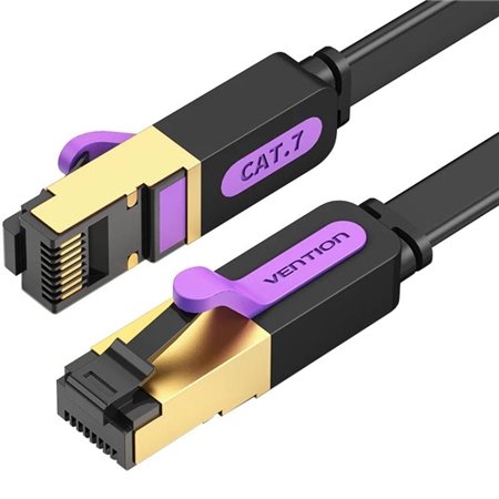Cabo de Rede RJ45 STP Vention ICABI Cat.7/ 3m/ Preto
