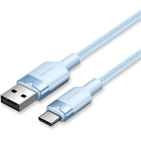 Cabo USB 2.0 USB-C Vention CTNLF/ USB-C Macho - USB Macho/ Até 60W/ 480Mbps/ 1m/ Azul