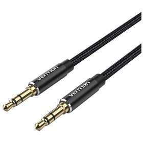 Cabo Stereo Vention BAWBD/ Jack 3.5 Macho - Jack 3.5 Macho/ 50cm/ Preto