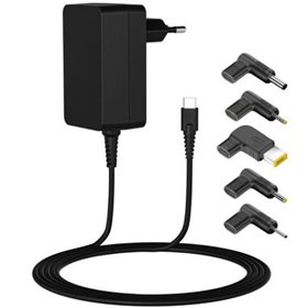 Carregador universal para notebook Leotec 45W Tipo C/ 1x USB Tipo C/ 2,25A
