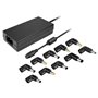 Carregador de notebook Leotec/ 120W/ Automático/ 10 conectores/ Voltagem 12-20V
