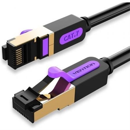 Cabo de Rede RJ45 SFTP Vention ICDBN Cat.7, 15m, Preto