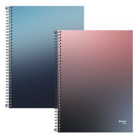 Caderno Premium Capa Dura A4 80 Folhas Xadrez Pack 6