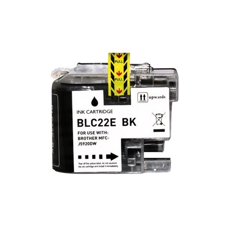 Brother LC22E Tinteiro Preto - Compatível