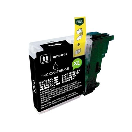 Brother LC980XL/LC1100XL/LC985XL Tinteiro Preto - Compatível
