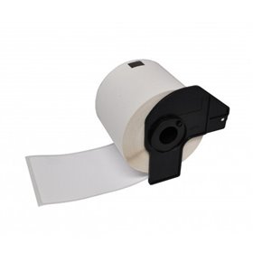 Brother DK11234 - Etiquetas Precortadas de Identificação - 60x86 mm - 260 Unidades - Texto Preto sobre fundo branco - Compatível