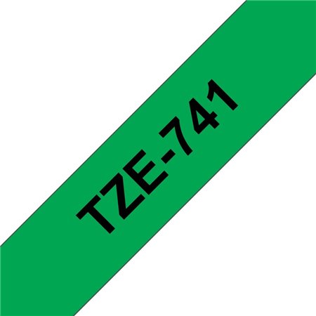 Brother TZe741 Cinta Laminada de Etiquetas - Compatível