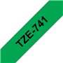 Brother TZe741 Cinta Laminada de Etiquetas - Compatível